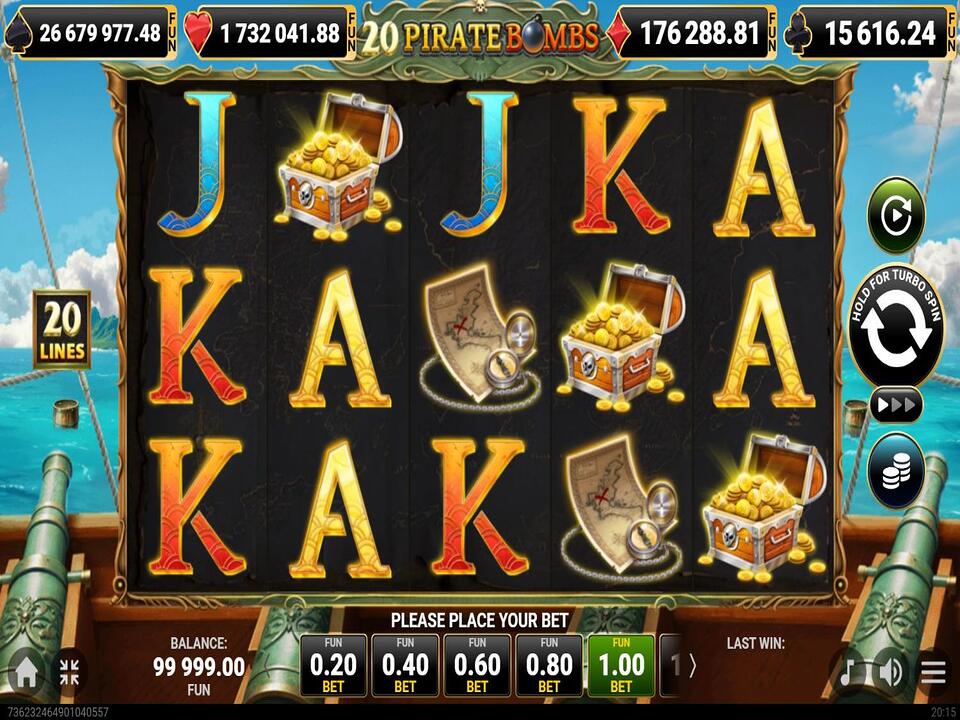 20 Pirate Bombs gameplay screenshot