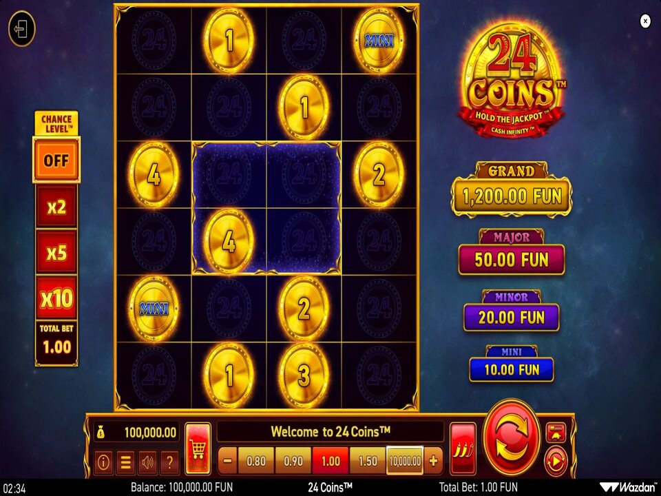 24 Coins gameplay screenshot