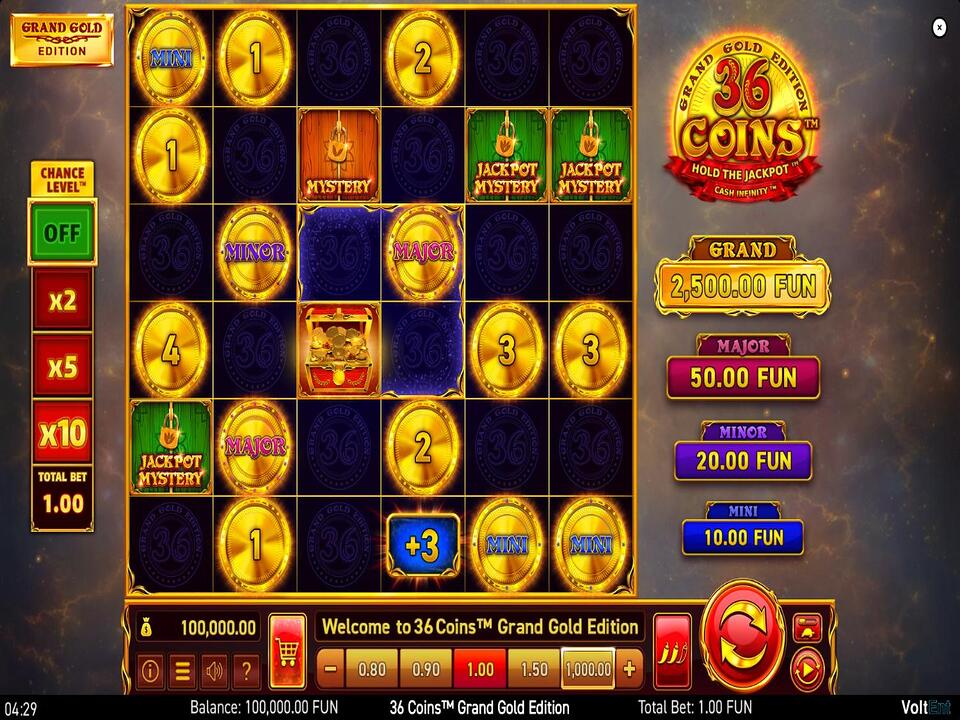 36 Coins Grand Gold Edition gameplay screenshot