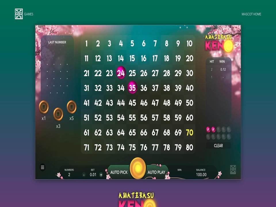 Amaterasu Keno gameplay screenshot