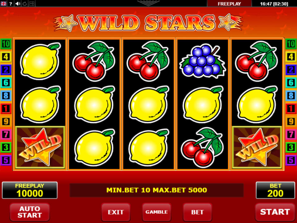Amatic Industries Wild Stars gameplay screenshot