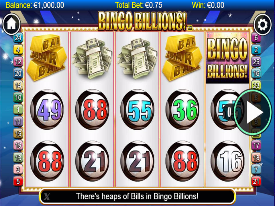 Bingo Billions gameplay screenshot