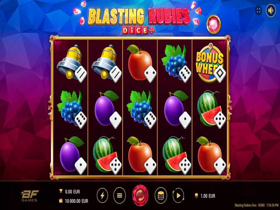 Blasting Rubies Dice gameplay screenshot