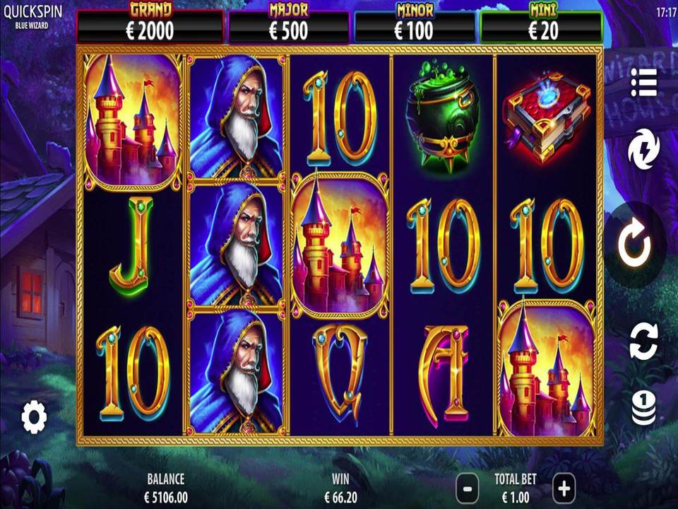 Blue Wizard Slot by Rare Stone - Play For Free & Real