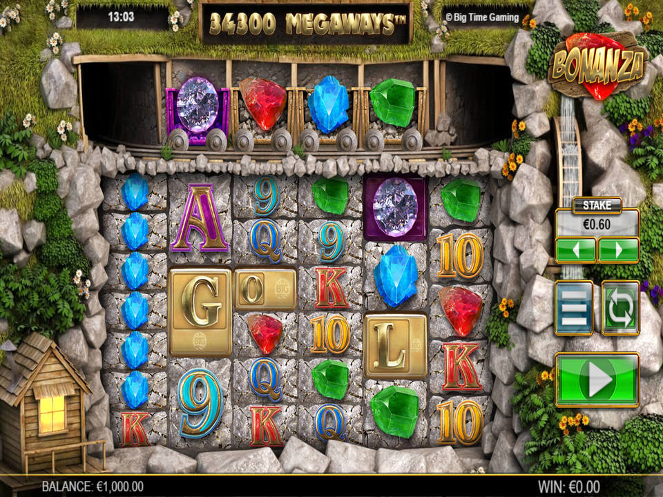 Bonanza Megaways gameplay screenshot