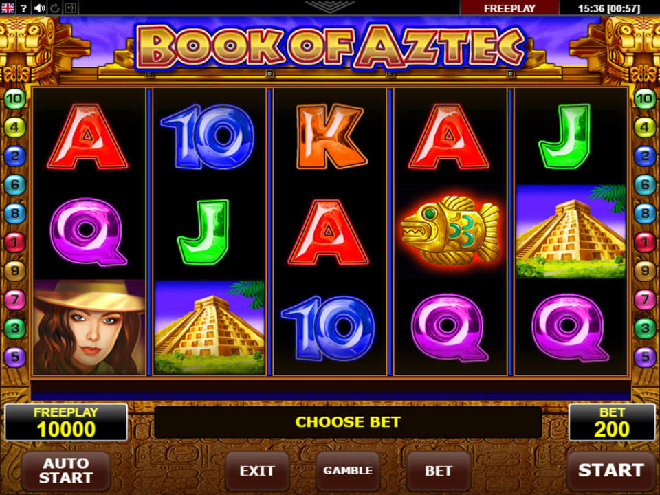 Book of Aztec gameplay screenshot