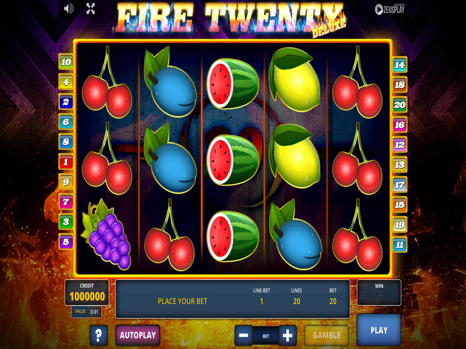 Fire Twenty Deluxe gameplay screenshot