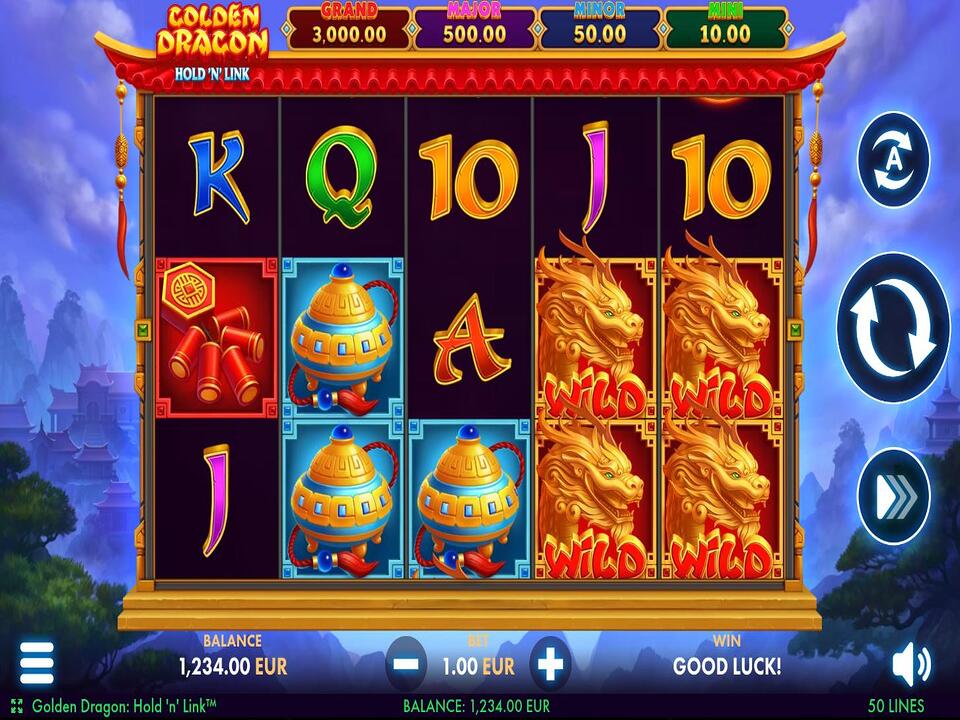 Golden Dragon Hold N Link gameplay screenshot
