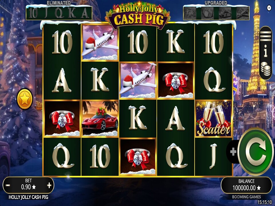 Holly Jolly Cash Pig gameplay screenshot