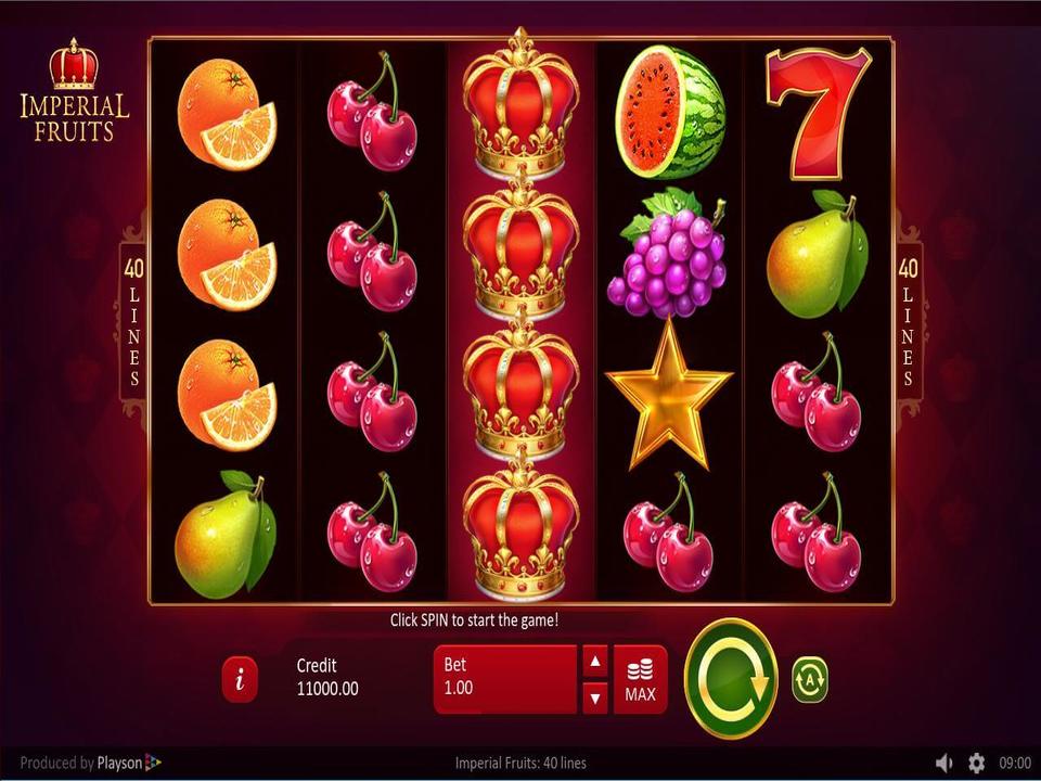 Imperial Fruits 40 lines gameplay screenshot