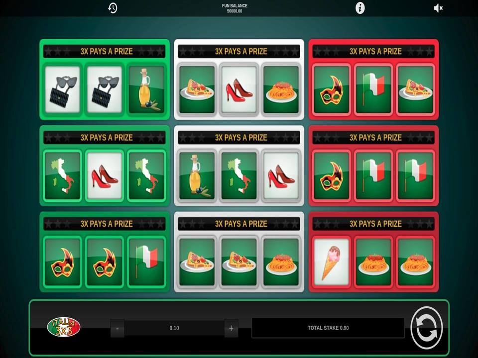 Italia 3x3 Slot Review, Bonuses & Free Play (95% RTP)