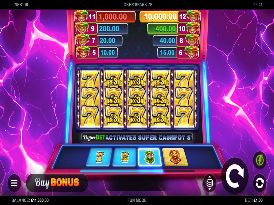 Joker Spark 7s gameplay screenshot