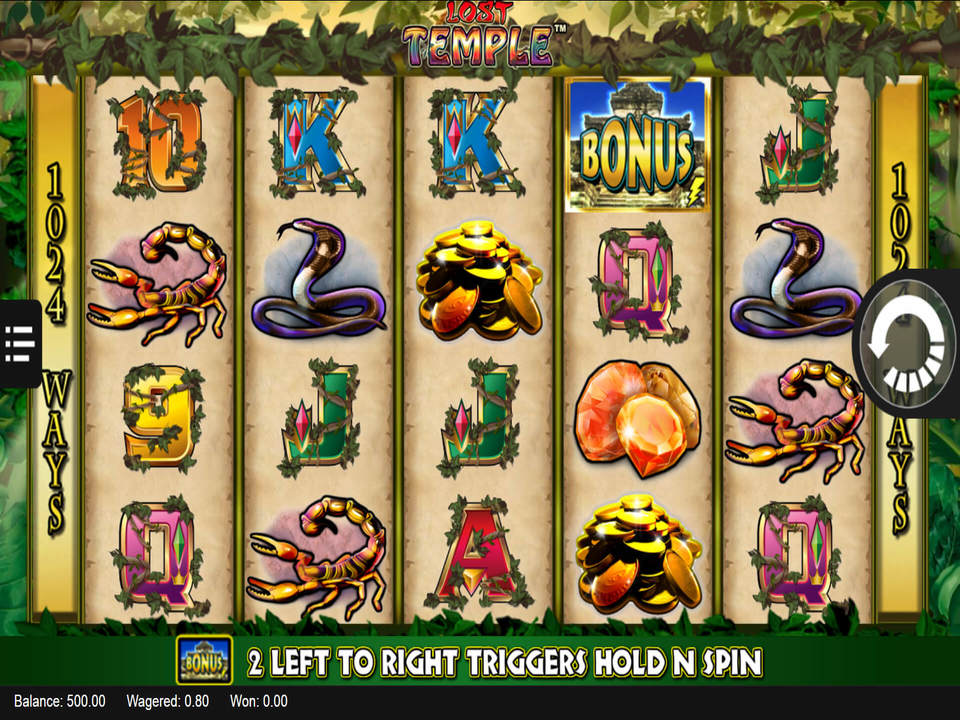 Lost Temple gameplay screenshot