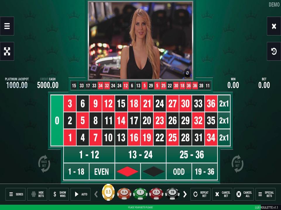 Lux Roulette gameplay screenshot