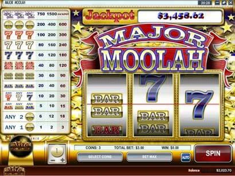 Major Moolah gameplay screenshot