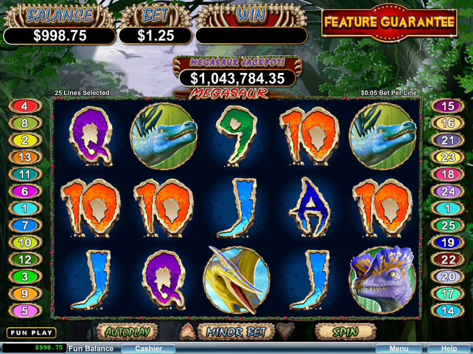 Megasaur gameplay screenshot