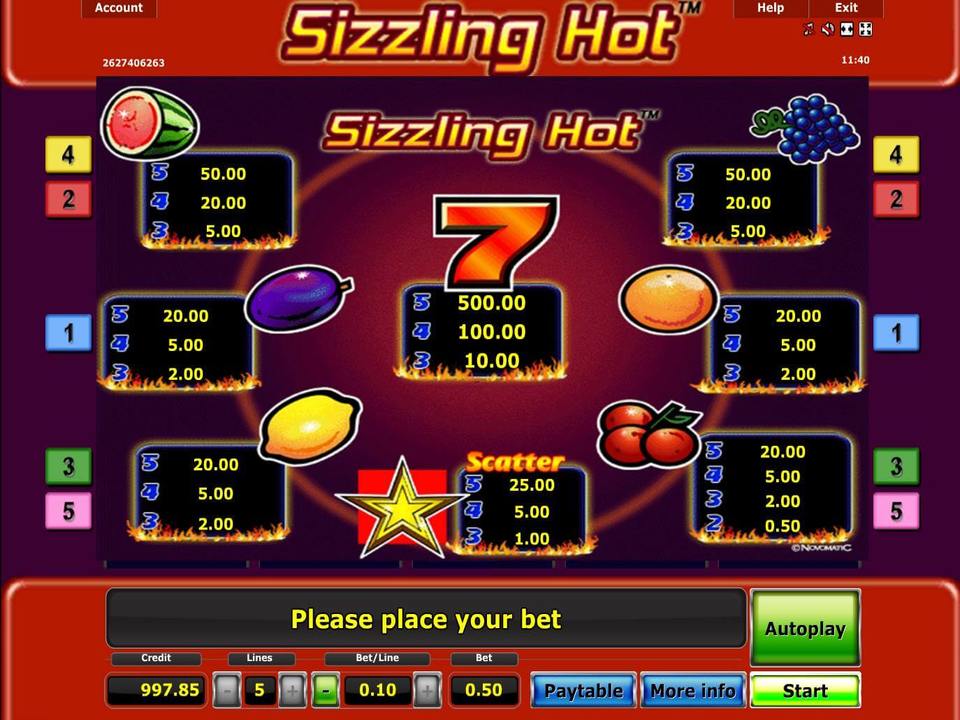 Free sizzling hot deluxe online slot game Free sizzling hot deluxe online slot game