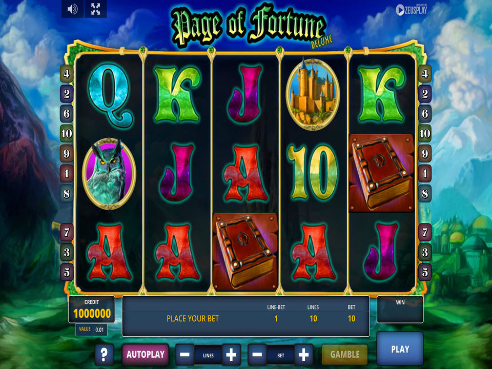 Page of Fortune Deluxe gameplay screenshot