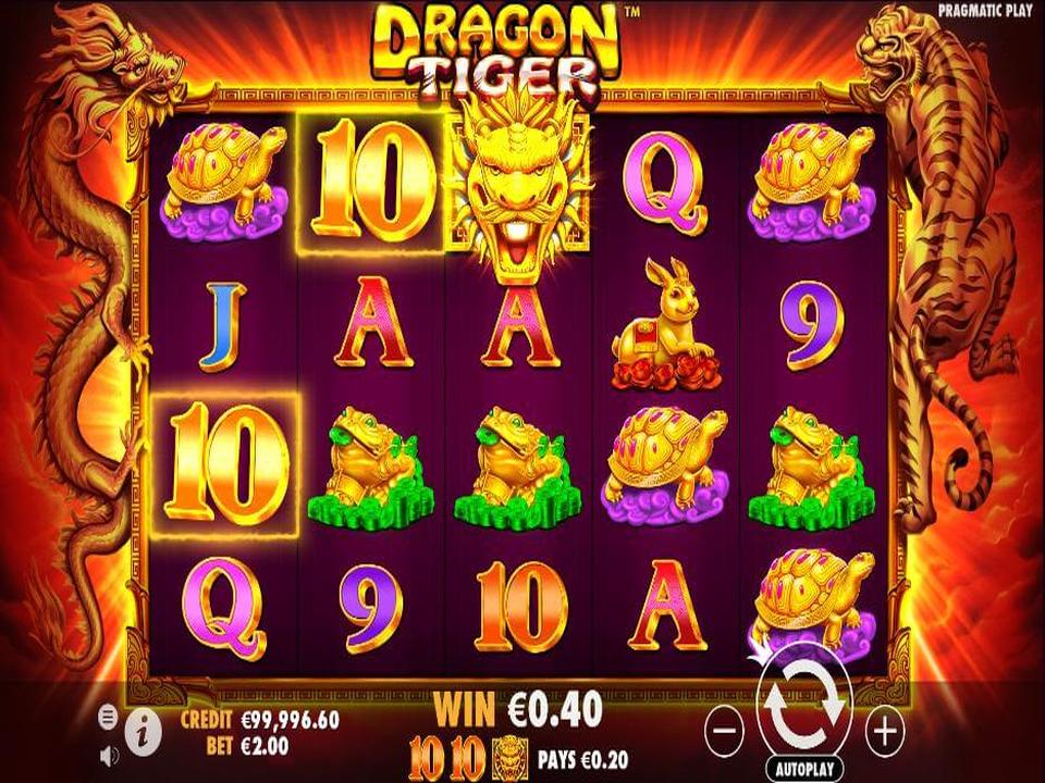 Pragmatic Play Dragon Tiger gameplay screenshot
