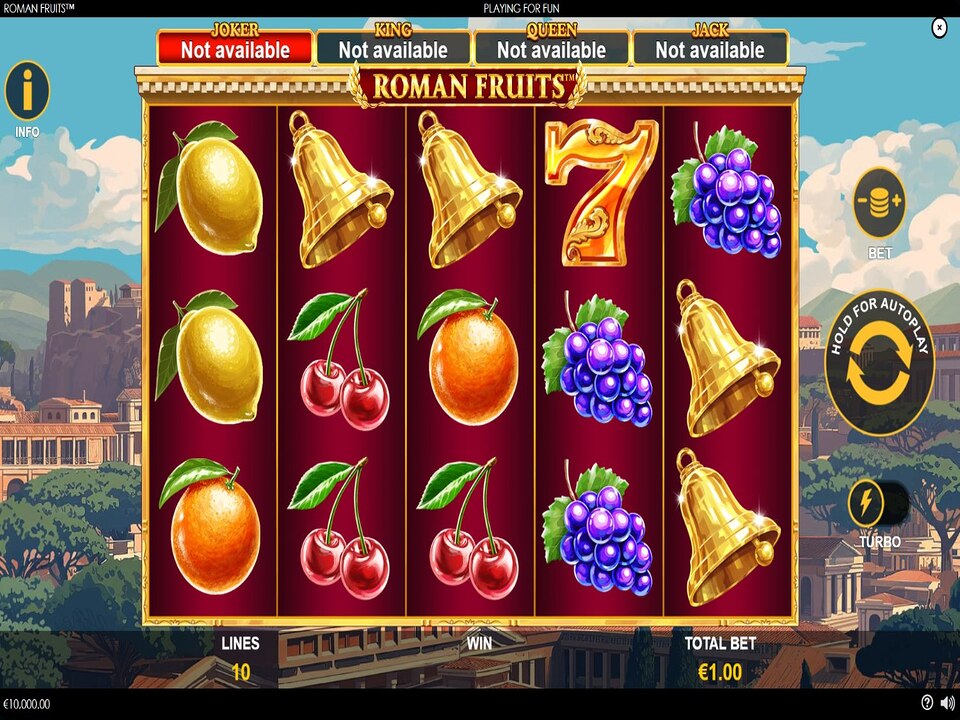 Roman Fruits gameplay screenshot