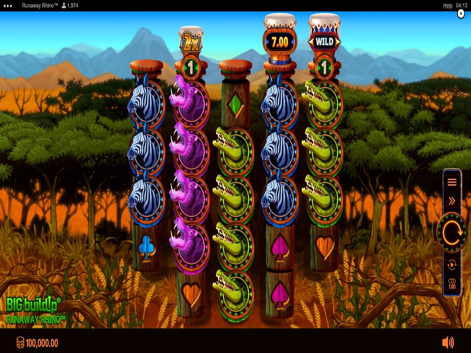 Runaway Rhino gameplay screenshot