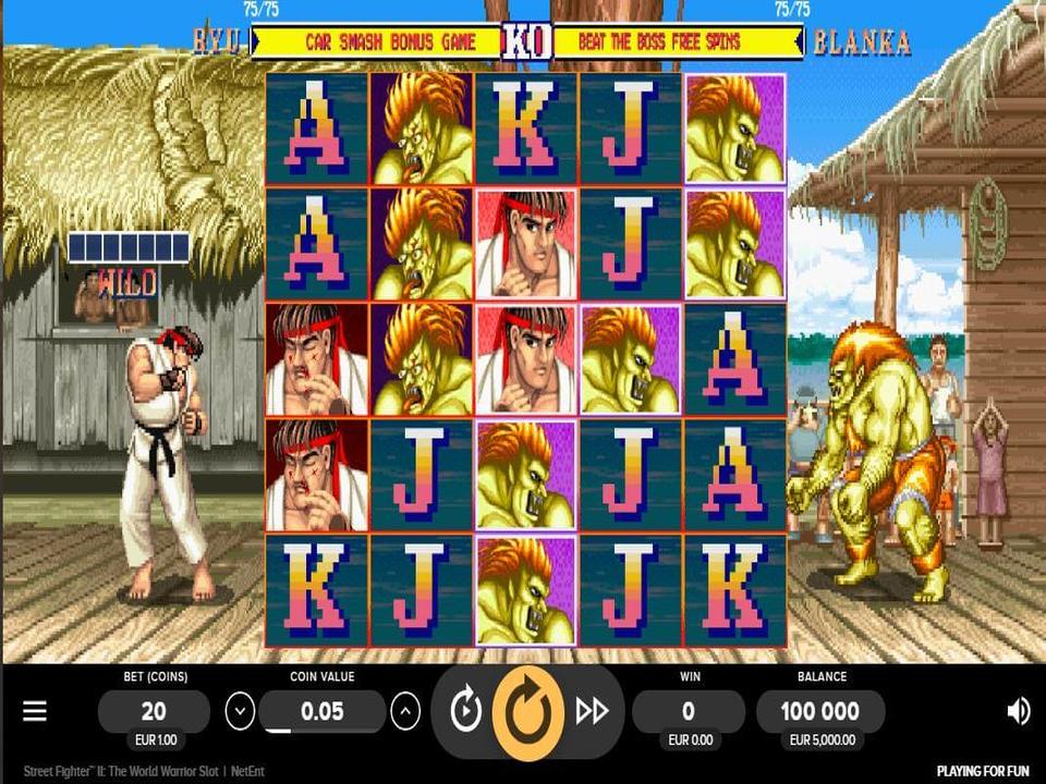Street Fighter II The World Warrior Slot gameplay screenshot