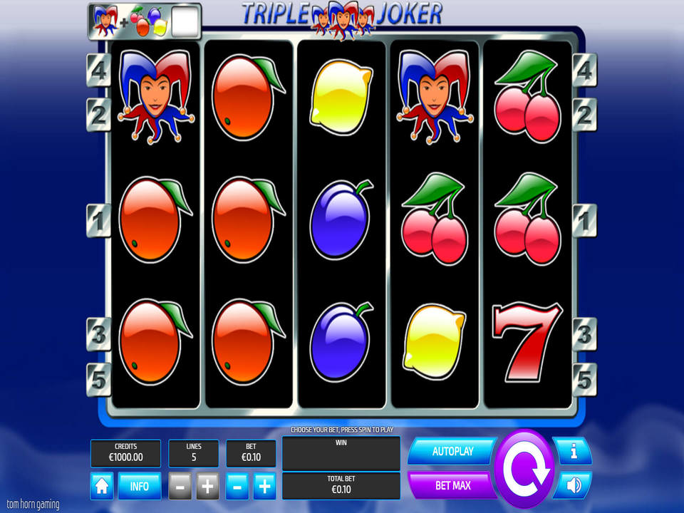 Tom Horn Gaming Triple Joker gameplay screenshot