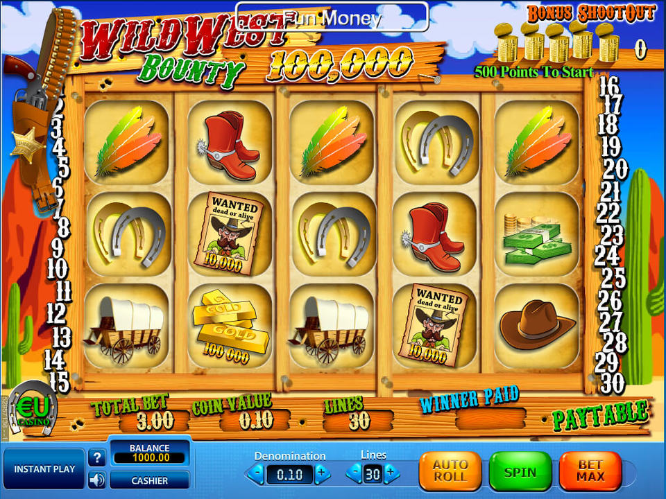 Wild West Bounty gameplay screenshot
