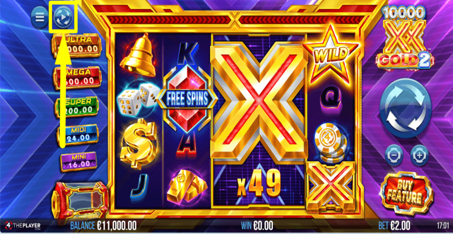 10000 X Gold 2 Autoplay Feature