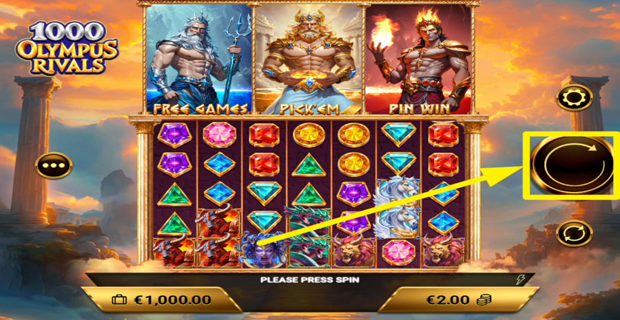 1000 Olympus Rivals Spin