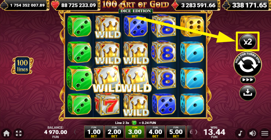 100 Art Of Gold Dice Edition Gamble