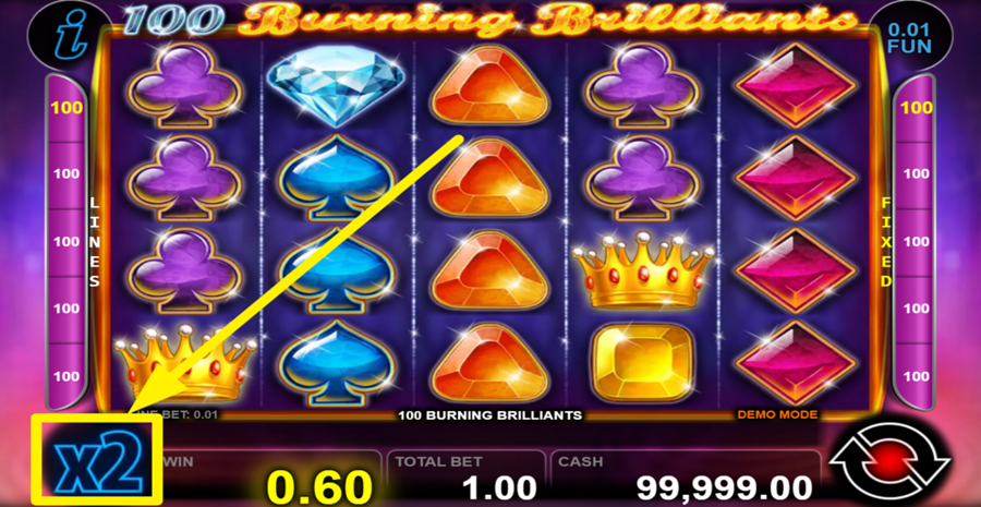 100 Burning Brilliants Gamble
