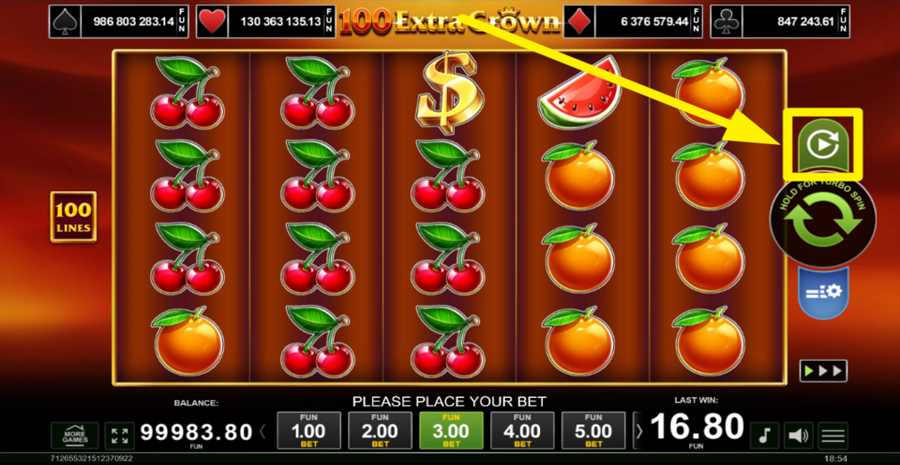 100 Extra Crown Autoplay