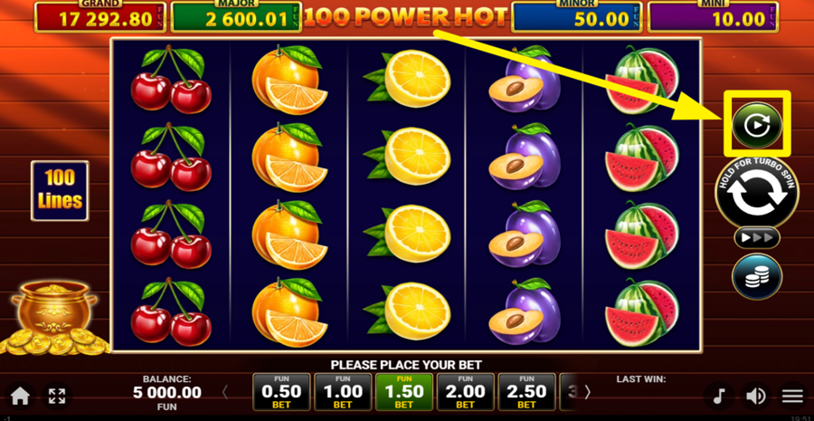 100 Power Hot Golden Coins Link Autoplay