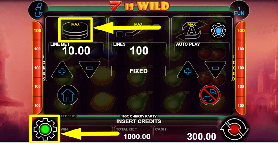100x Cherry Party Max Button