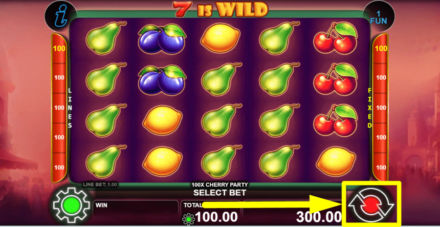 100x Cherry Party Spin Button