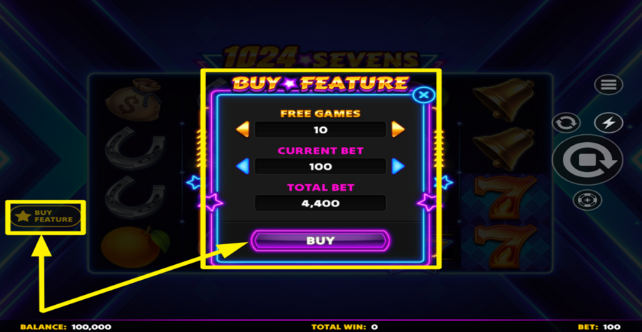 1024 Sevens Buy Bonus