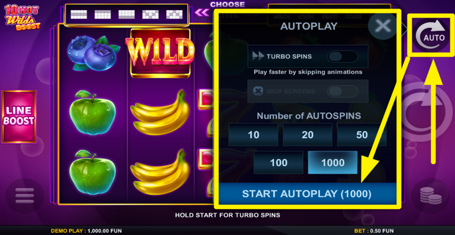 10 Hot Wilds Boost Autoplay