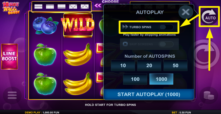 10 Hot Wilds Boost Turbo