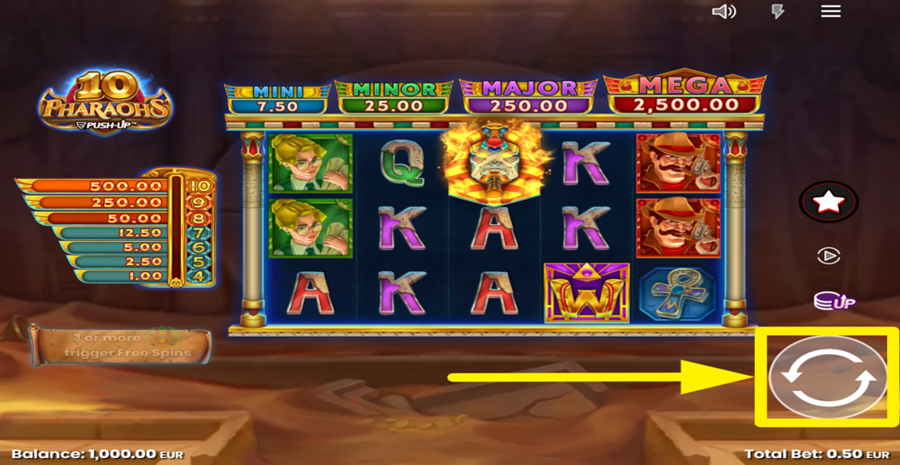 10 Pharaohs Spin