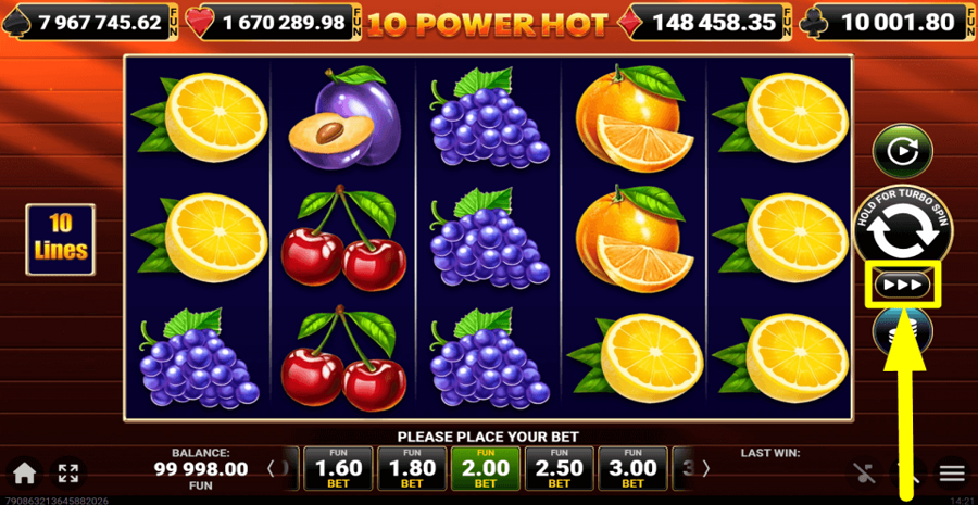 10 Power Hot Turbo Feature