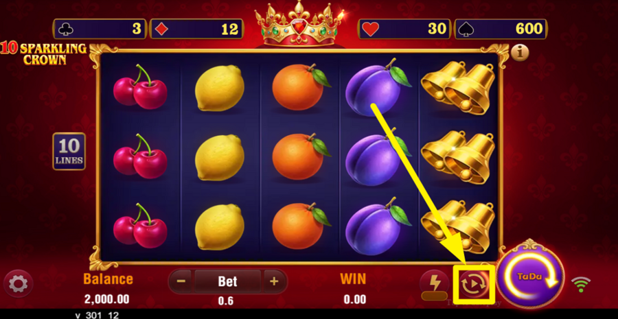 10 Sparkling Crown Autoplay