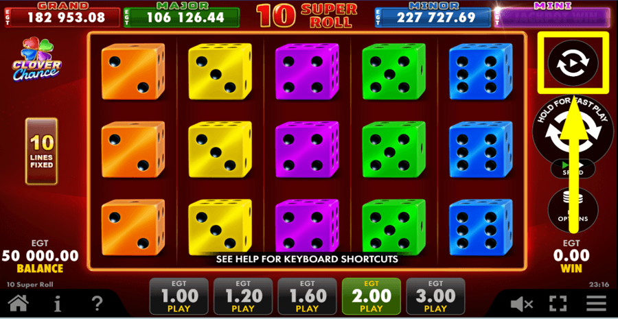 10 Super Roll Clover Chance Autoplay Feature