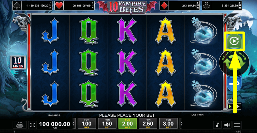 10 Vampire Bites Autoplay Feature