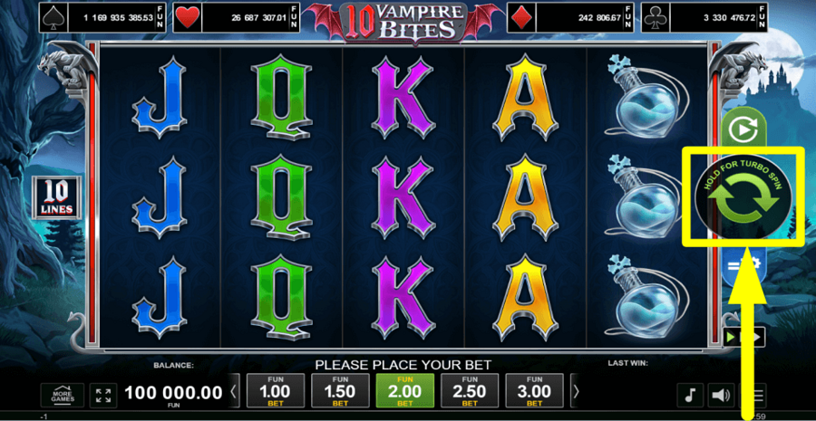 10 Vampire Bites Spin Button