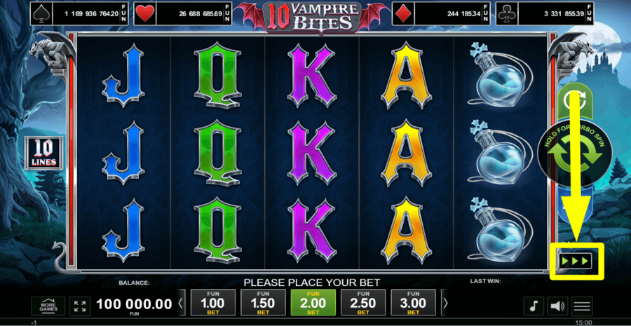 10 Vampire Bites Turbo Feature