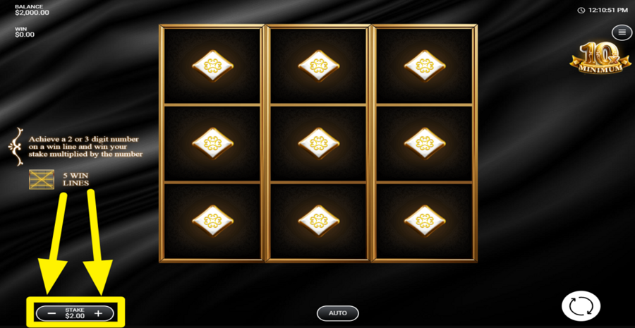 10x Minimum Adjust Bet