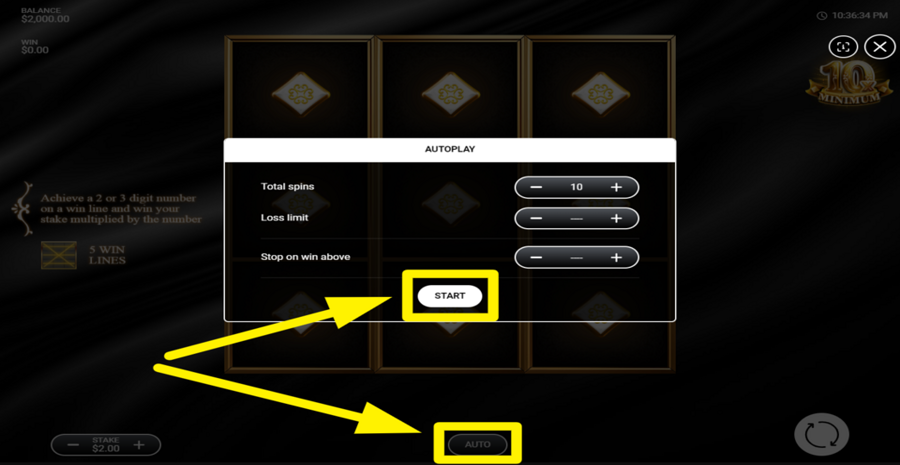 10x Minimum Autoplay