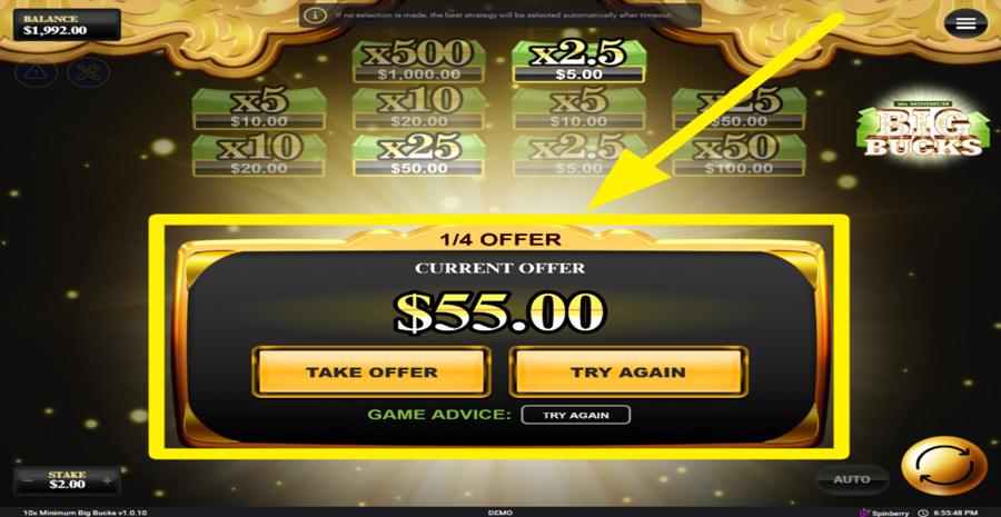 10x Minimum Big Bucks Big Bucks