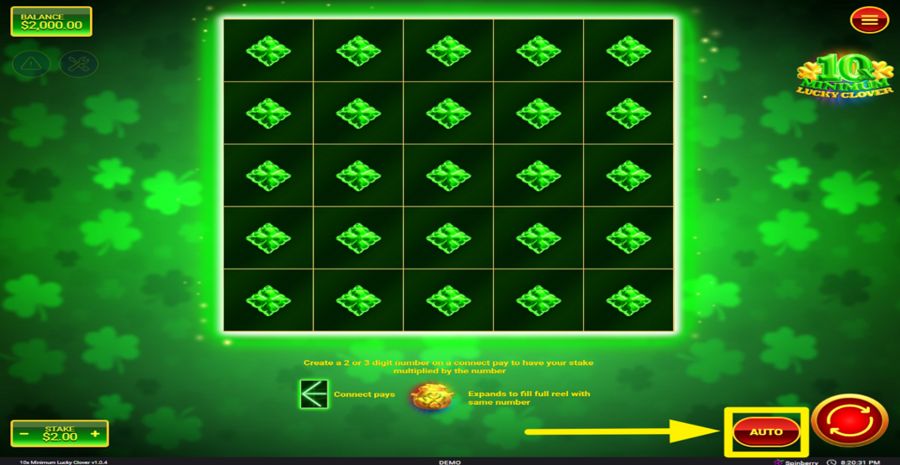 10x Minimum Lucky Clover Autoplay